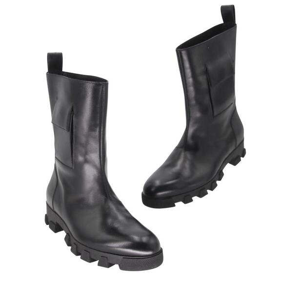 Balenciaga Chucky sz 40 Convertible Leather Platform Boots BL-1118P-0002 - Picture 1 of 11